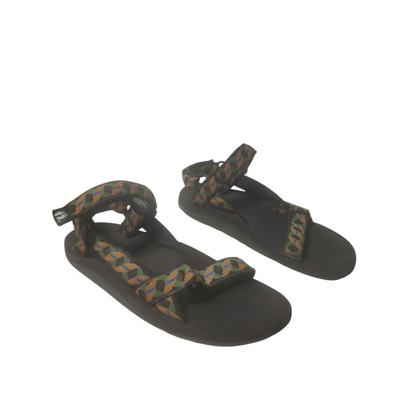 Vintage Hang Ten Cross CTS Men's Sandals Adjustable Strap Smooth Footbed Sz 11 - Picture 1 of 13